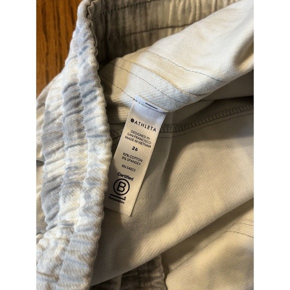 Athleta Farallon Printed Jogger Size 26 Plus Tapered Ankle Pockets, Drawstring - Picture 9 of 14